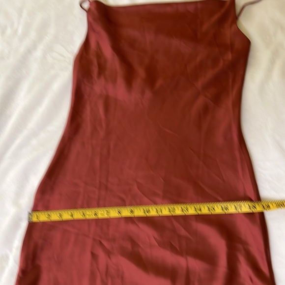 Petal & Pup Rust colored Satin Dress Size 8 - Picture 8 of 13